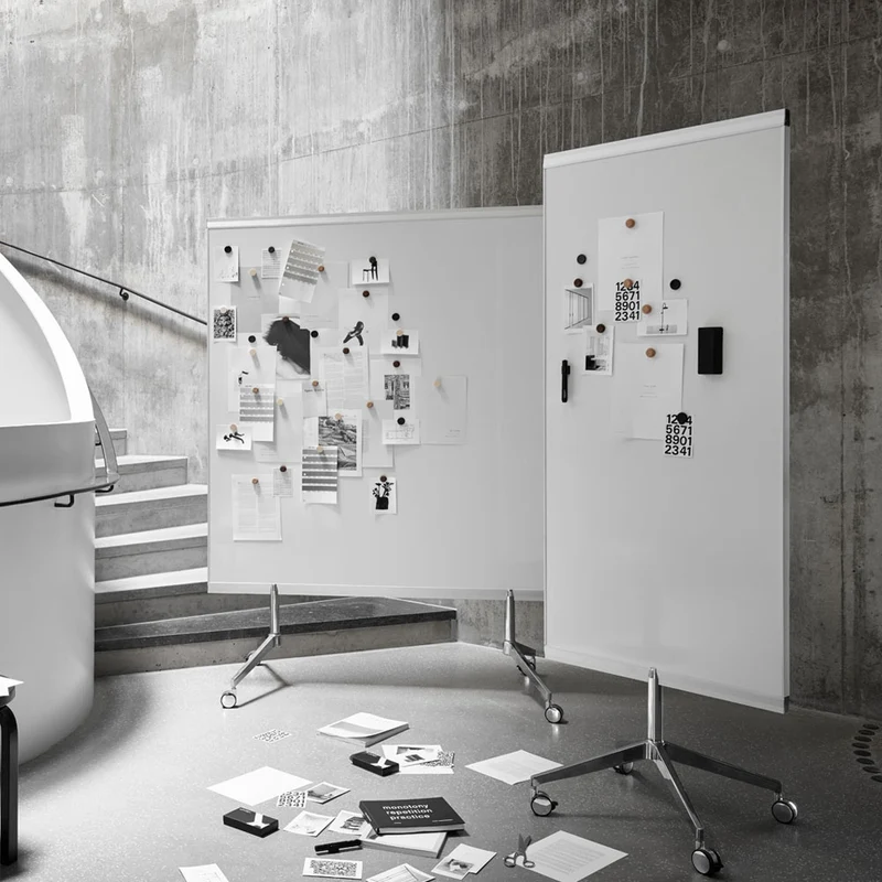 LINTEX M3 mobiles Whiteboard | doppelseitig emailliert & magnetisch