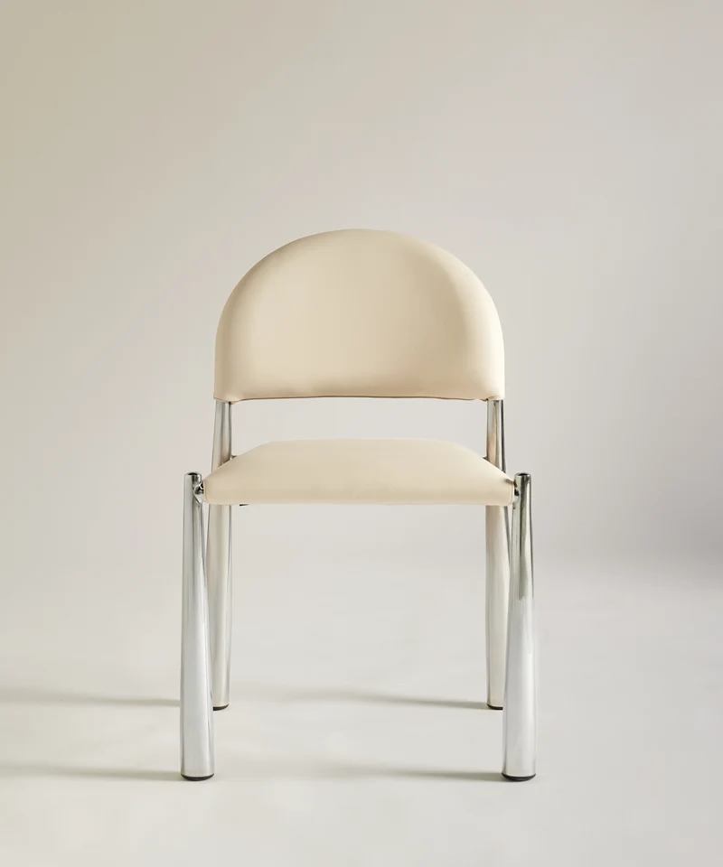 Silla de Comedor en Metal Tapizada Blair PU