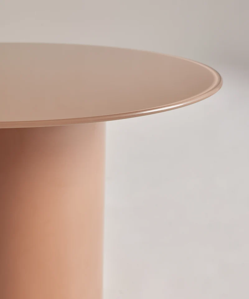 Mesa de Centro en Acero Lacado Mellow (80 cm)