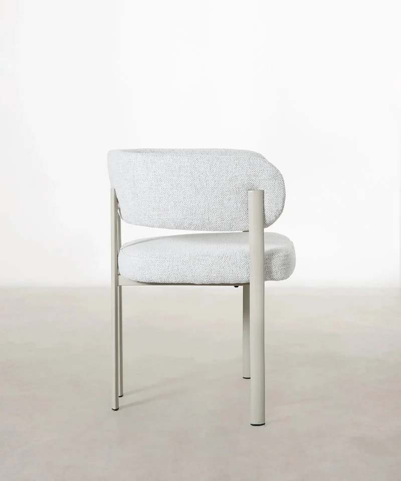 Silla de Comedor en Tela y Metal Robbie