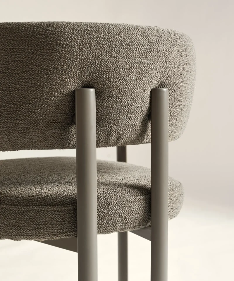 Silla de Comedor en Tela y Metal Robbie