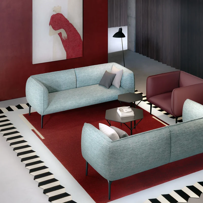 Kastel Klever Lounge 2-Sitzer Sofa – Design Loungesofa | Loungemöbel für moderne Kommunikationszonen