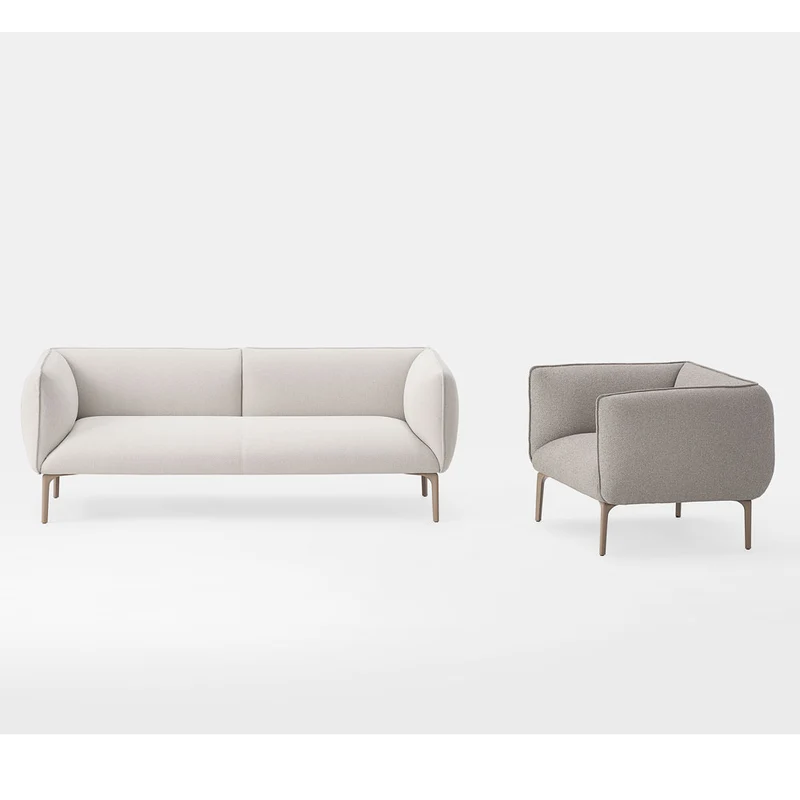 Kastel Klever Lounge 2-Sitzer Sofa – Design Loungesofa | Loungemöbel für moderne Kommunikationszonen