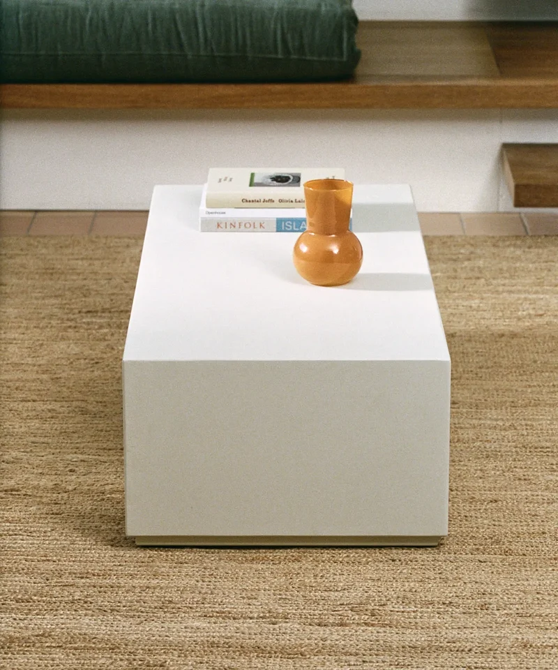 Mesa de Centro Alargada en Microcemento Fiama (120 cm)