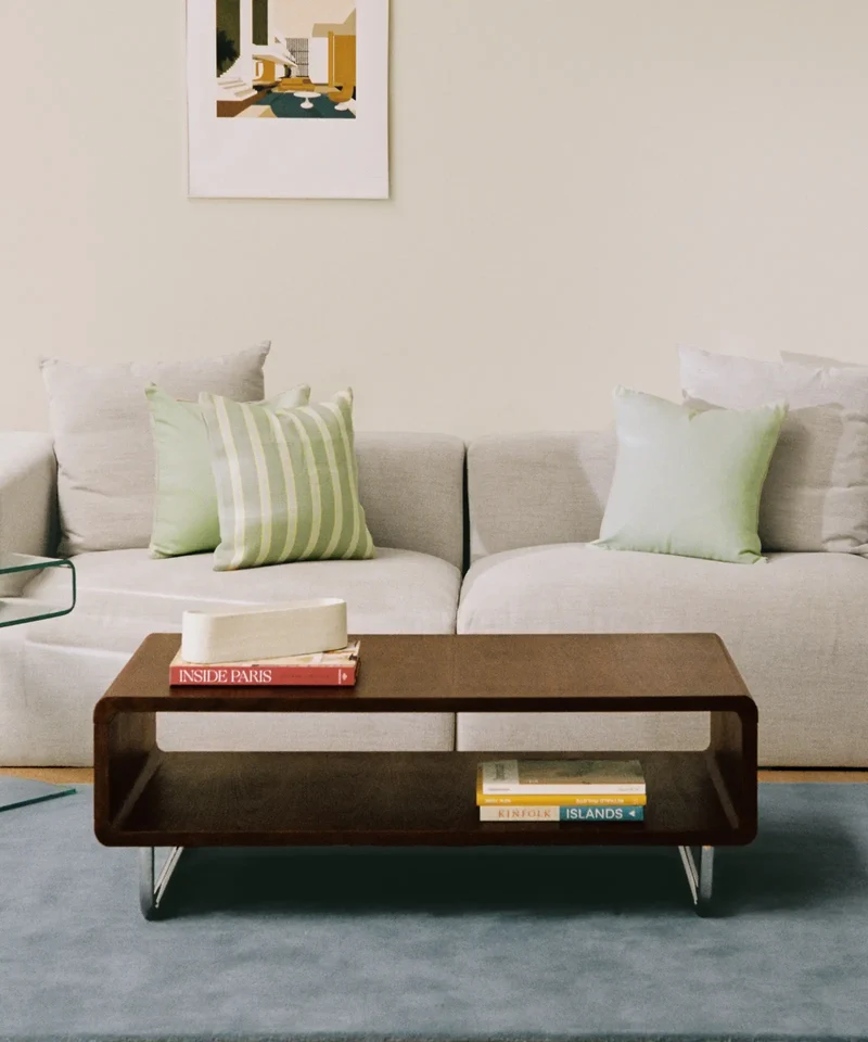 Mesa de Centro Rectangular en Madera Samira (100x60 cm)
