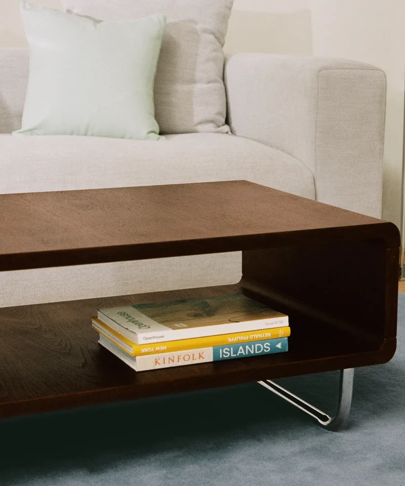 Mesa de Centro Rectangular en Madera Samira (100x60 cm)