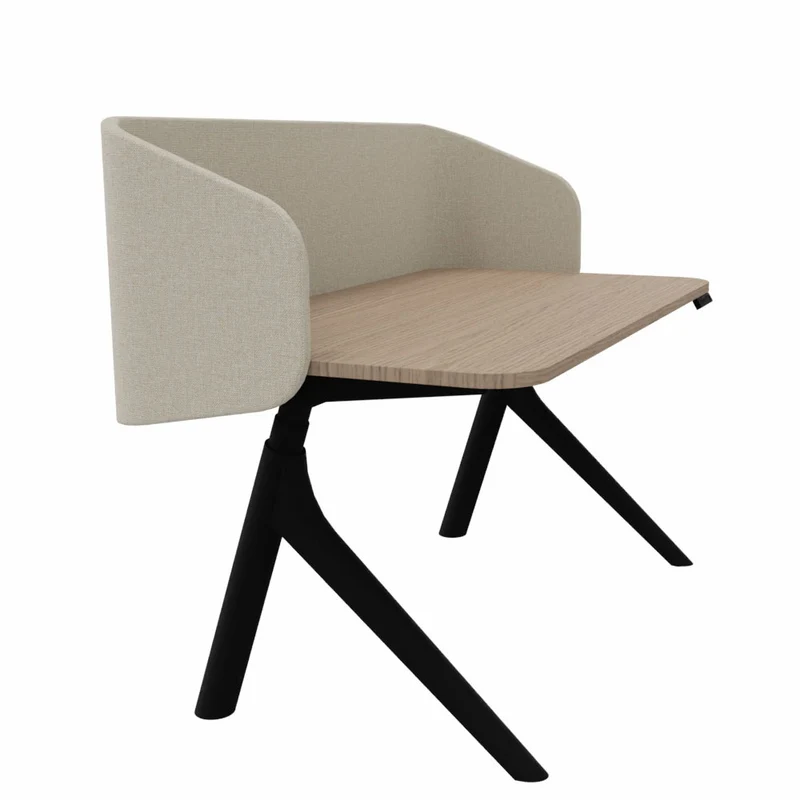 Wiesner Hager furniloop | elektrisch höhenverstellbarer Schreibtisch + Screen | Homeoffice | FlatUp
