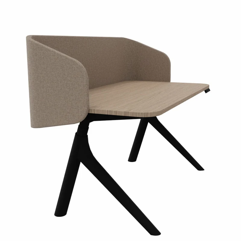 Wiesner Hager furniloop | elektrisch höhenverstellbarer Schreibtisch + Screen | Homeoffice | FlatUp