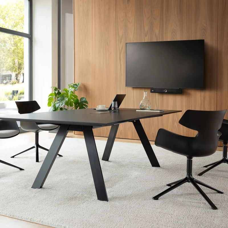 Wiesner Hager bloum | Farbe Schwarz | Besucherstuhl | Konferenzstuhl | Design Sessel