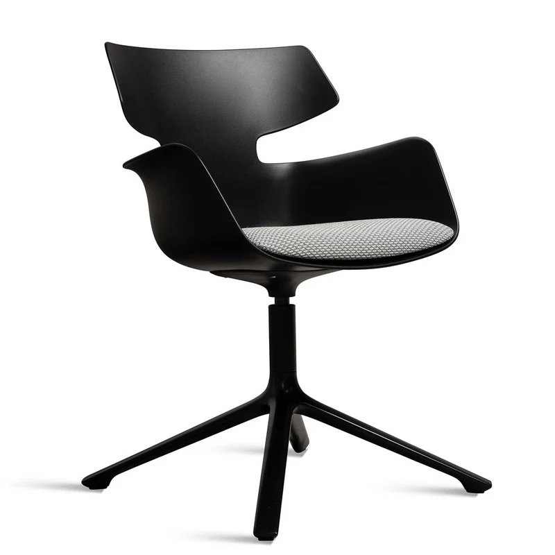 Wiesner Hager bloum | Farbe Schwarz | Besucherstuhl | Konferenzstuhl | Design Sessel