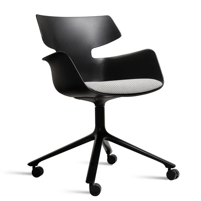 Wiesner Hager bloum | Farbe Schwarz | Besucherstuhl | Konferenzstuhl | Design Sessel
