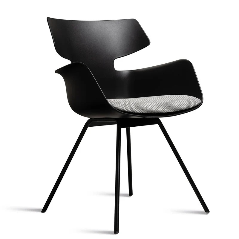 Wiesner Hager bloum | Farbe Schwarz | Besucherstuhl | Konferenzstuhl | Design Sessel