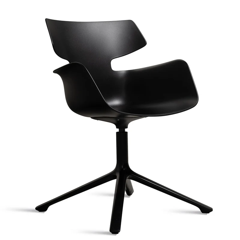 Wiesner Hager bloum | Farbe Schwarz | Besucherstuhl | Konferenzstuhl | Design Sessel