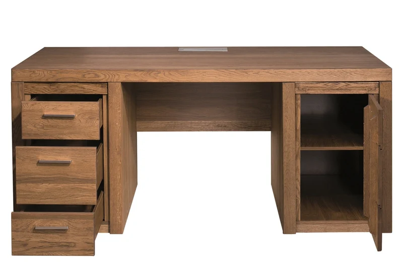 Schreibtisch aus rustikalem Eichenholz VELVET 37 | LoftStory