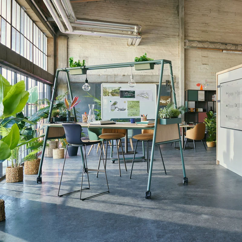 sedus se:lab island | mobiler Stehtisch Sitztisch | Tisch auf Rollen