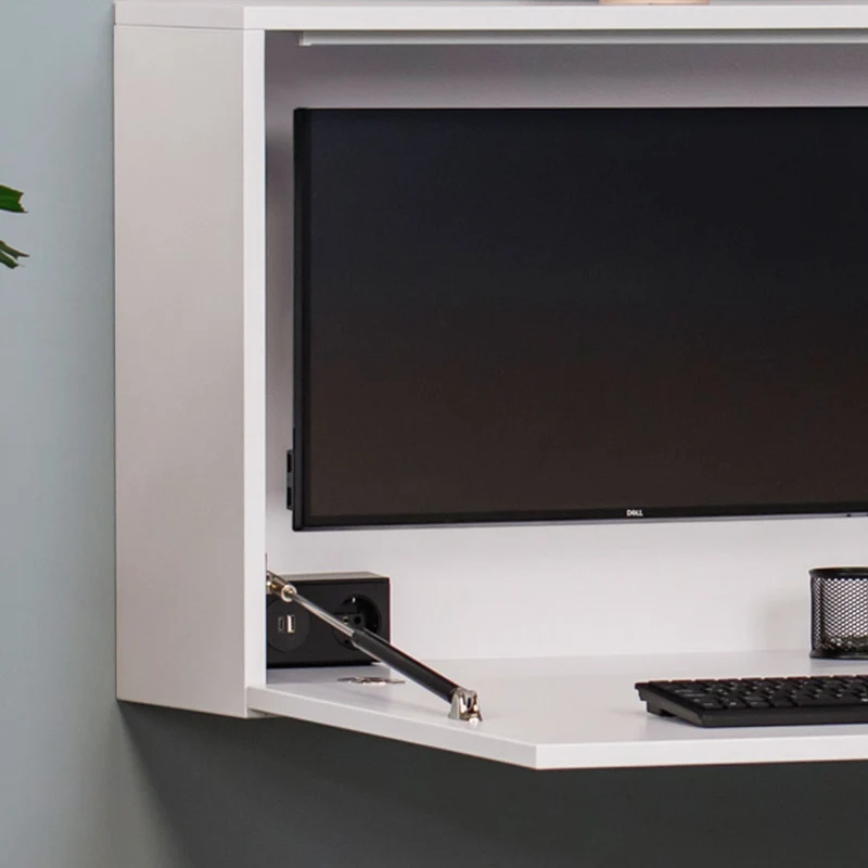 Reiss Wandschreibtisch klappbar | Platz für 2 Monitore | Schreibtisch - 115cm breit - viel Platz
