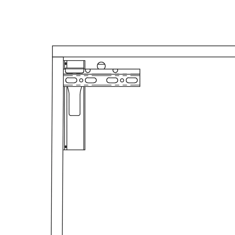 Reiss Wandschreibtisch klappbar | Platz für 2 Monitore | Schreibtisch - 115cm breit - viel Platz