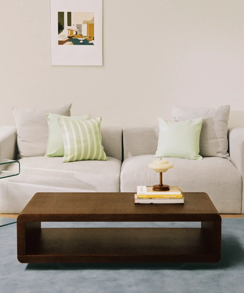 Mesa de Centro Rectangular en Madera Sanji (100x60 cm)