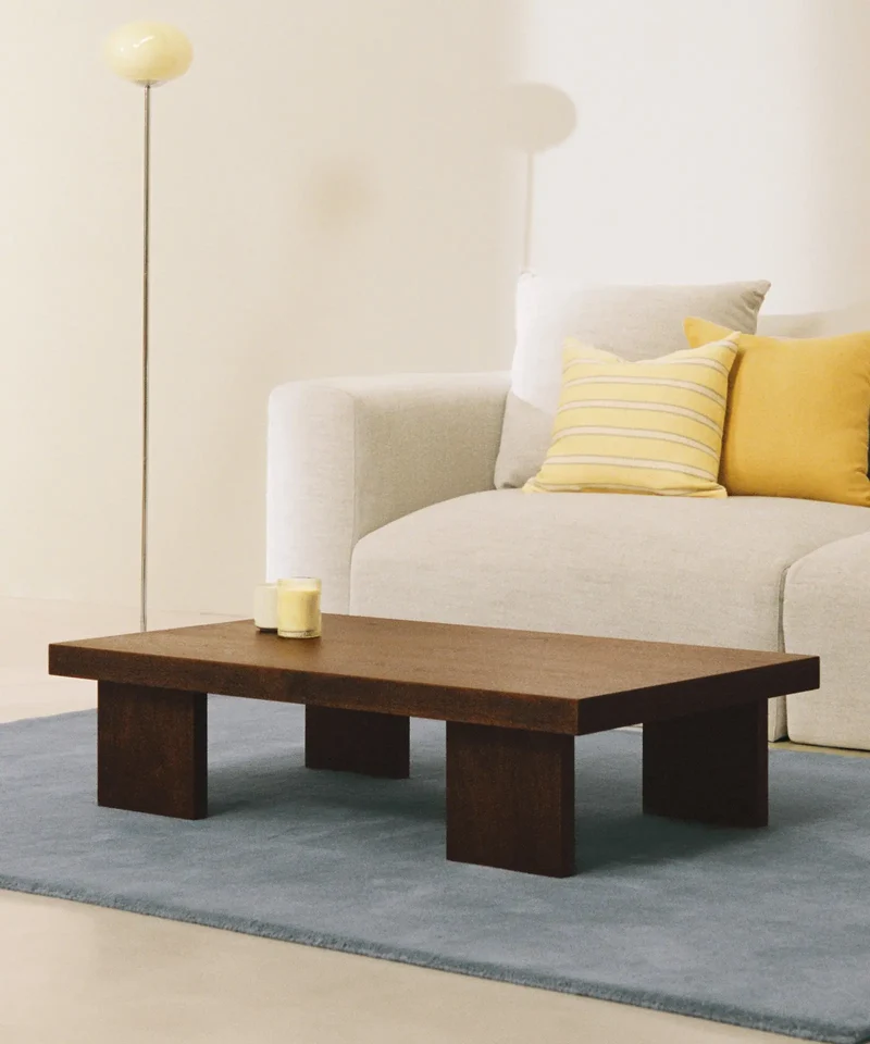 Mesa de Centro Rectangular en Madera Nami (100x60 cm)
