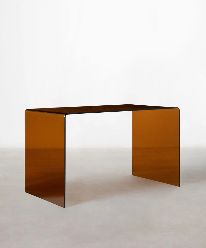 Mesa Escritorio de Cristal Cheval 125 cm