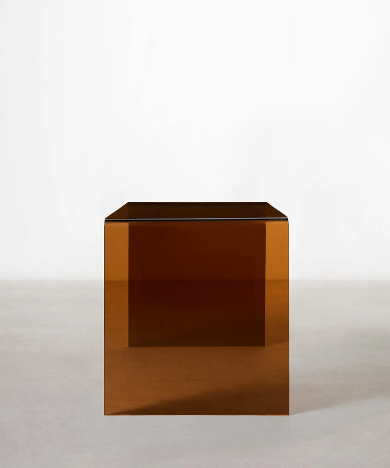 Mesa Escritorio de Cristal Cheval 125 cm