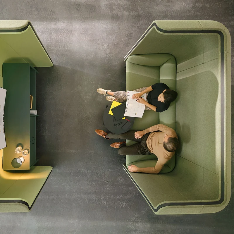 Sedus se:hive bench | 2 / 3 Sitzer | Modulares Raum-in-Raum System mit Bench für Open Space Büros
