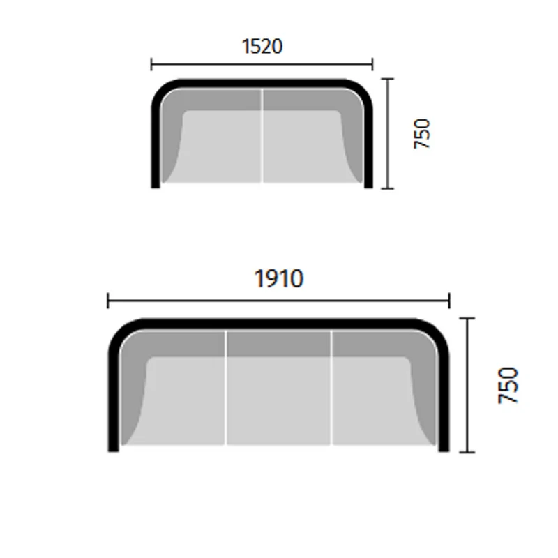 Sedus se:hive bench | 2 / 3 Sitzer | Modulares Raum-in-Raum System mit Bench für Open Space Büros