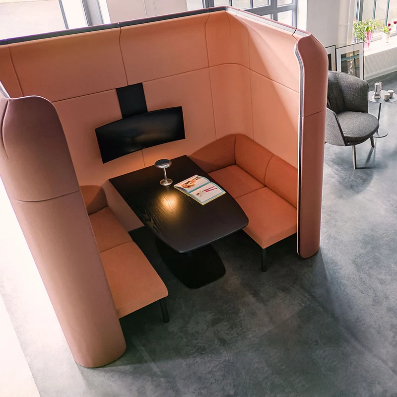 Sedus se:hive diner 4 - 6 Personen | Raumlösung Open Space | Modularer Cube für Dialog, Teamwork & Fokusarbeit | Silentroom
