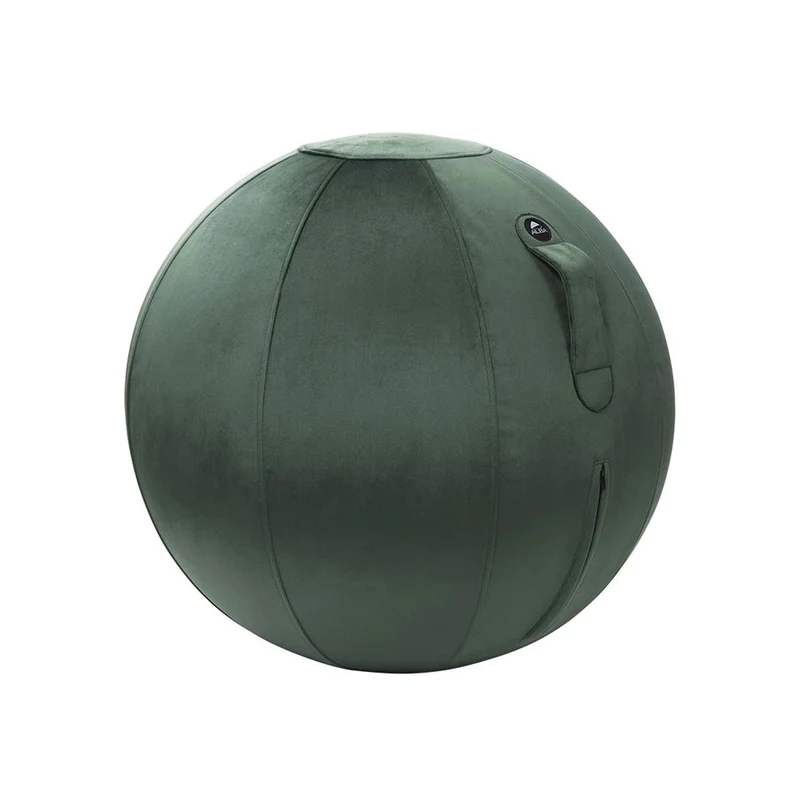 YOS Ergonomischer Sitzball Ø 65 cm | Samtstoff | Aktives Sitzen & Fitness | Sitzball