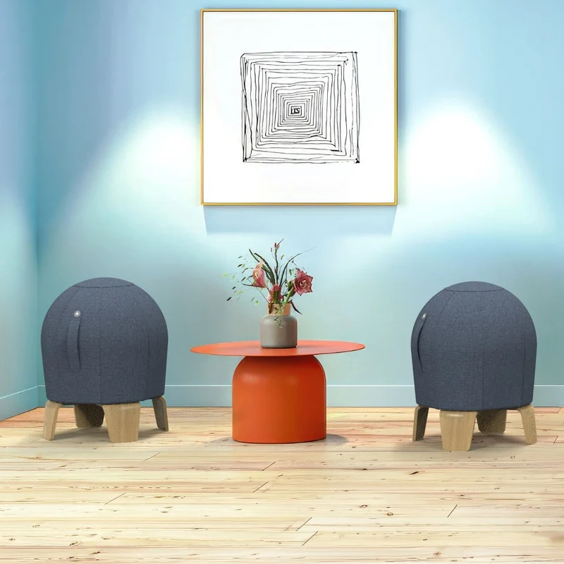 Ergonomischer Sitzball-Hocker Lou von YOS – Aktiver Bürohocker für Homeoffice & Büro