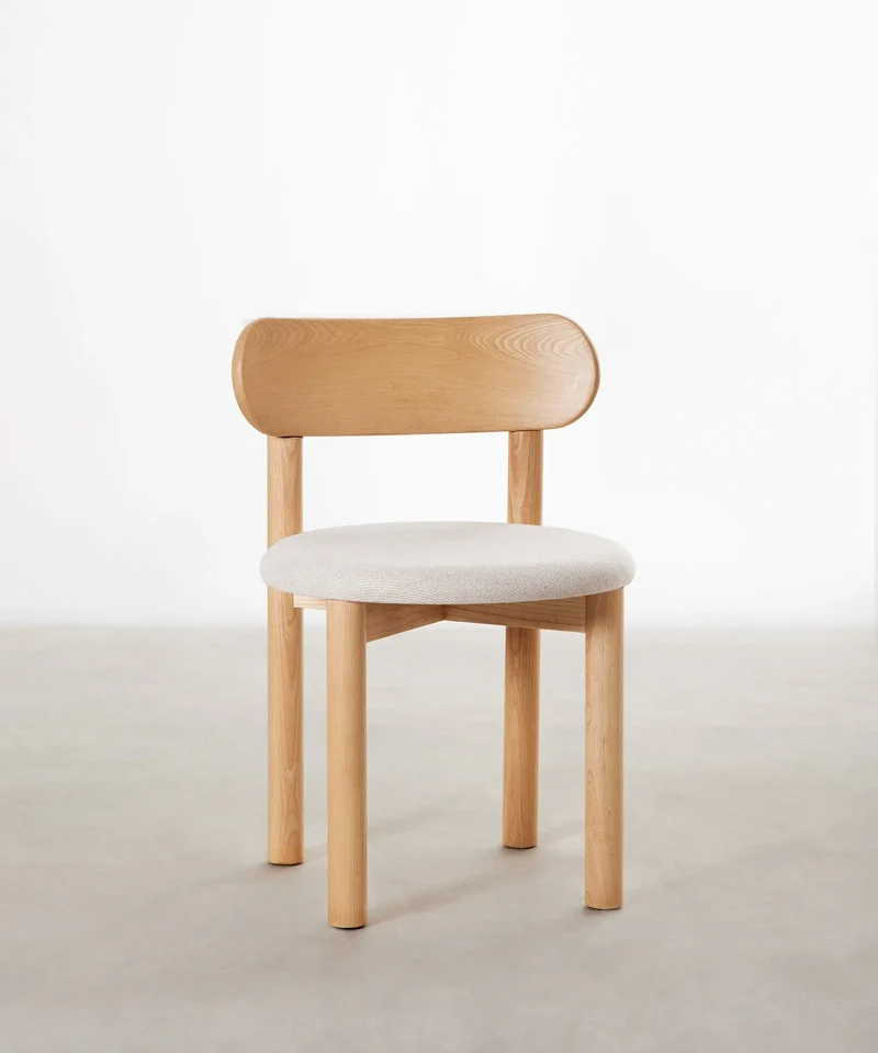 Silla de Comedor en Madera Tapizada Bianca