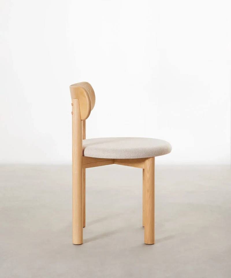 Silla de Comedor en Madera Tapizada Bianca