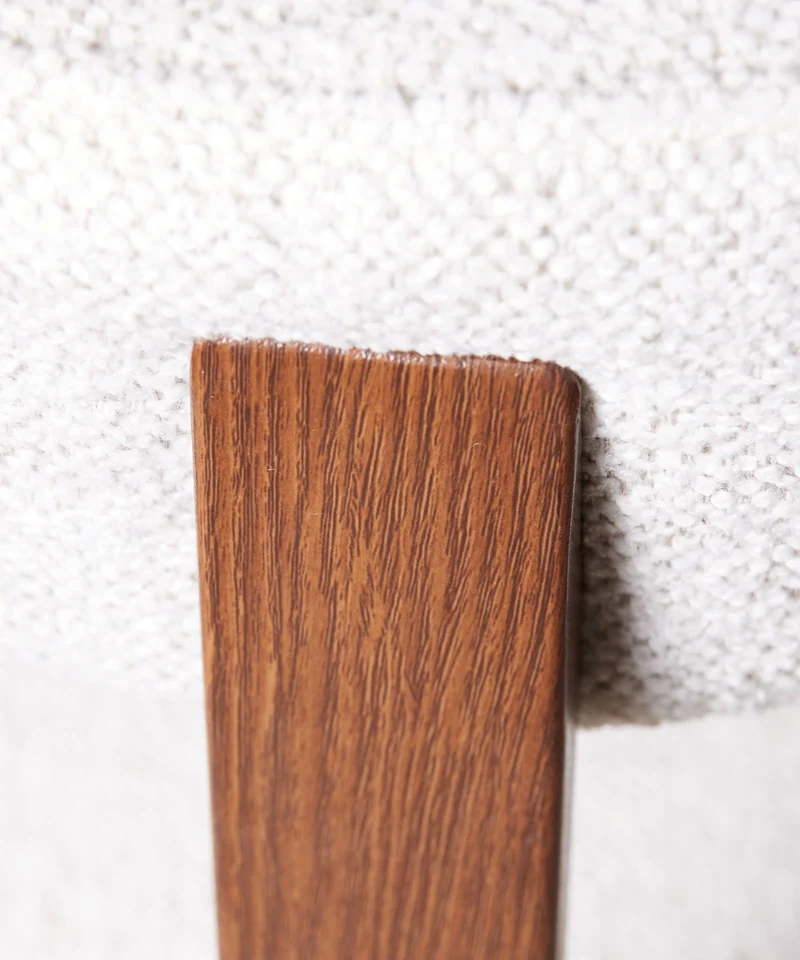Silla de Comedor Tapizada y en Metal efecto Madera Aura