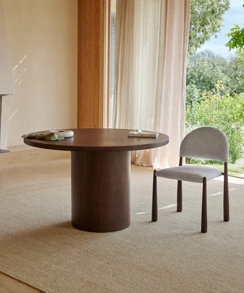 Mesa de Comedor Redonda en Madera Jolie (120 cm)