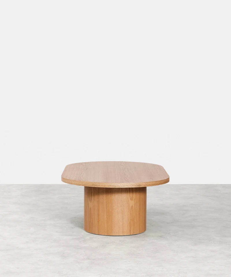 Mesa de Centro Ovalada en Madera Lily (120 cm)