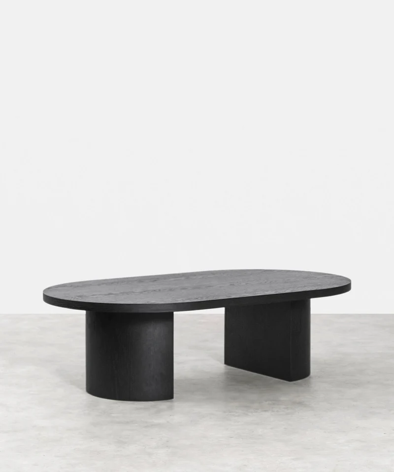 Mesa de Centro Ovalada en Madera Lily (120 cm)