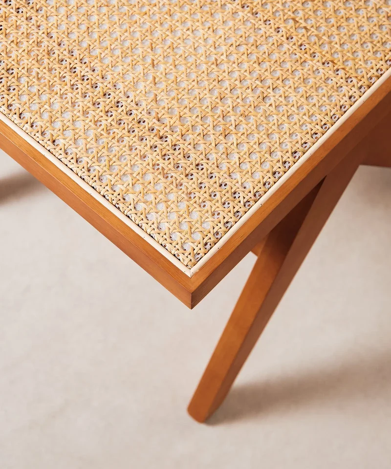 Silla de Comedor en Madera y Ratán Chiara