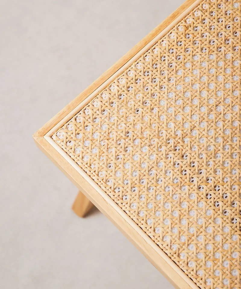 Silla de Comedor en Madera y Ratán Chiara