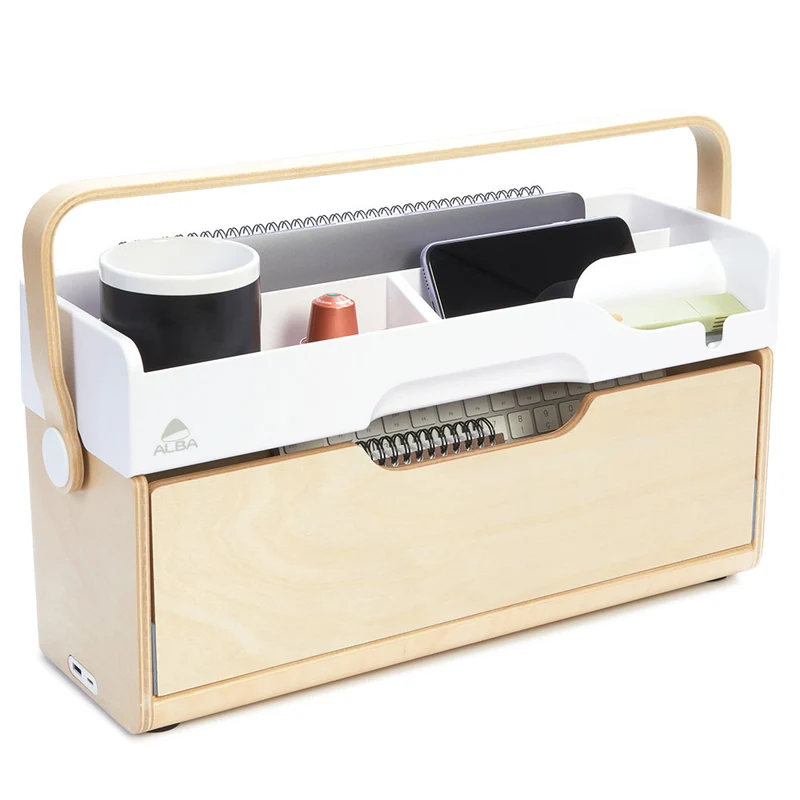 YOS Mobile Workstation B45 x H25,7 x T15 cm | Laptop Workstation Case | Tragbarer Schreibtisch Organizer