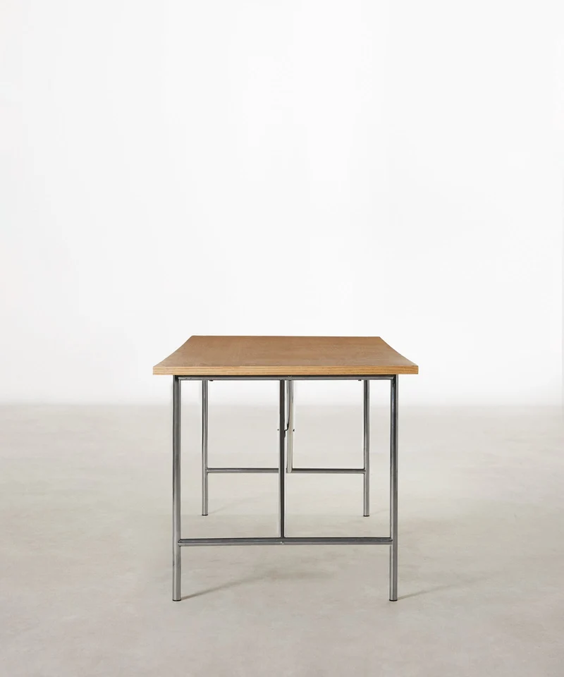 Mesa de Comedor Rectangular en Madera y Metal Minel (160x80cm)