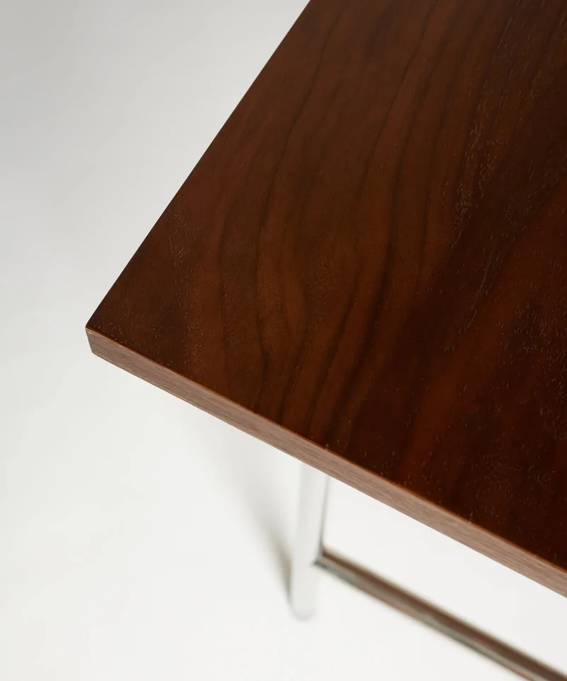 Mesa de Comedor Rectangular en Madera y Metal Minel (160x80cm)
