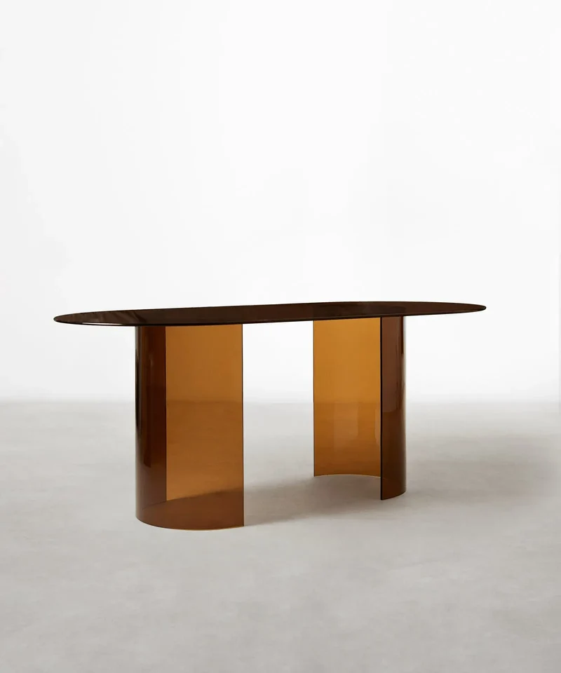 Mesa de Comedor Cristal Templado Ensa (180x76cm)