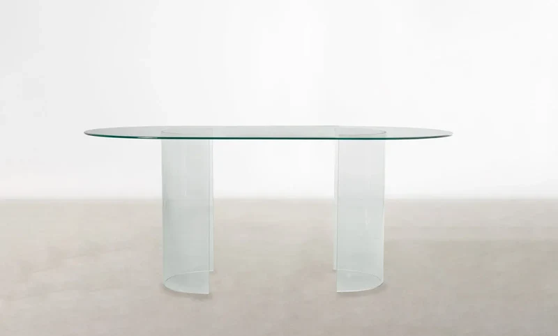 Mesa de Comedor Cristal Templado Ensa (180x76cm)