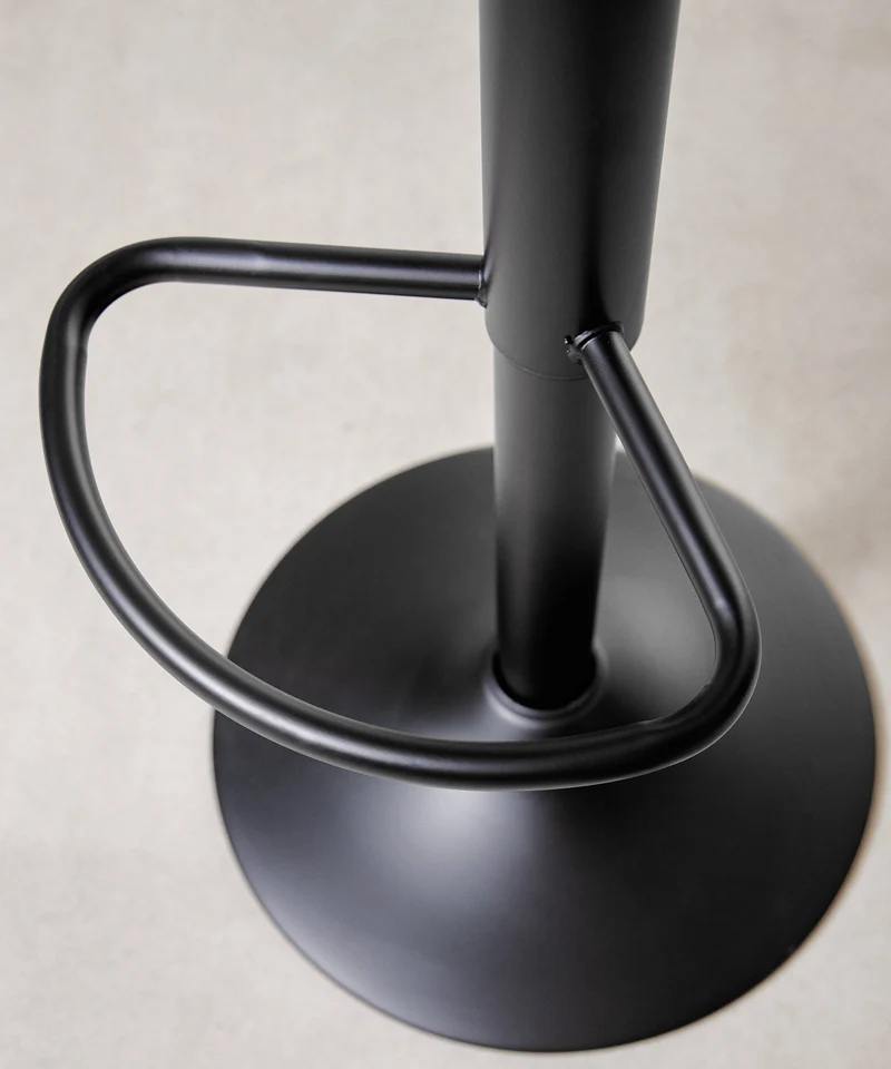 Taburete Alto Regulable en Acero y Madera Oslo