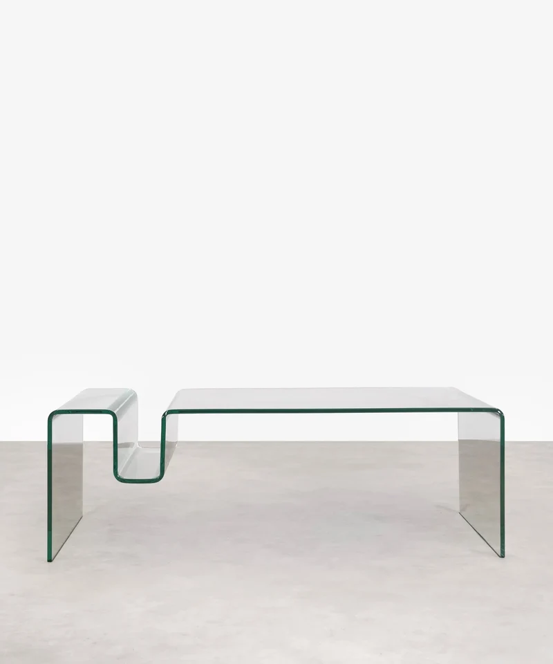 Mesa de Centro Rectangular de Cristal Templado Harbor (120x60 cm)
