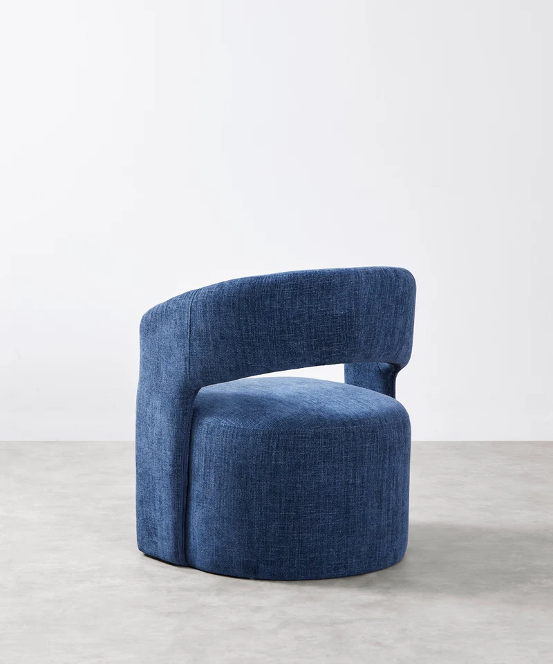 Sillón Tapizado con Reposabrazos Naya