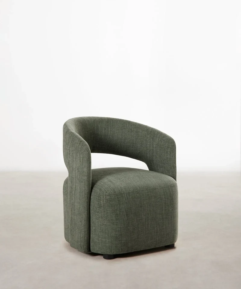Sillón Tapizado con Reposabrazos Naya