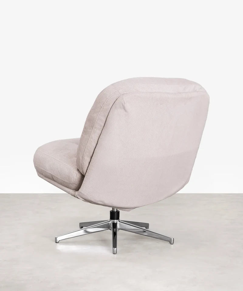 Sillón Giratorio Tapizado Orbit