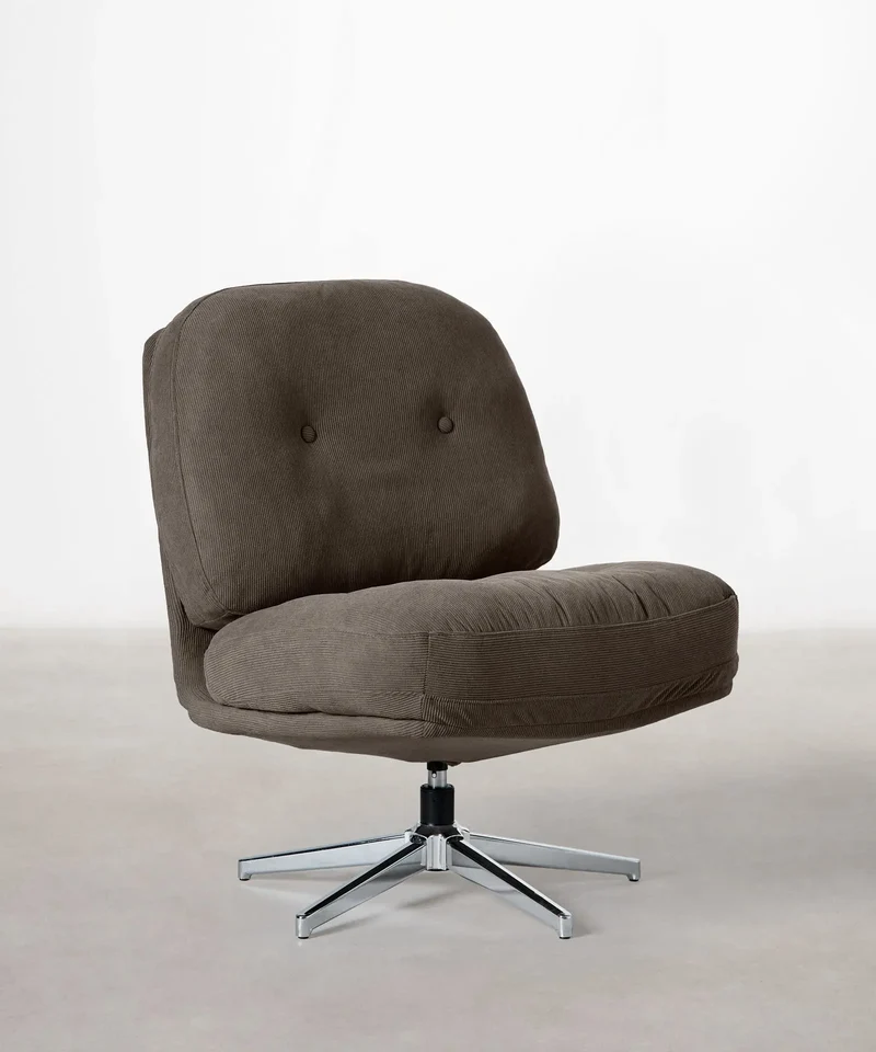 Sillón Giratorio Tapizado Orbit