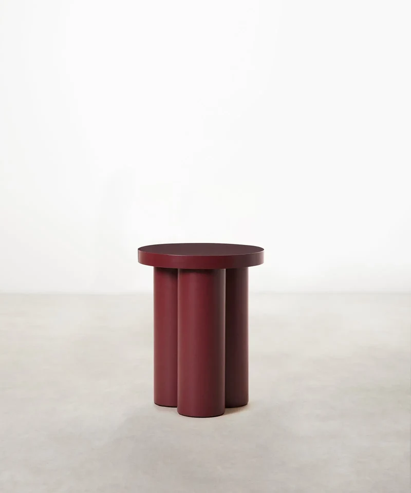 Mesita auxiliar de madera Arvin (50x40 cm)